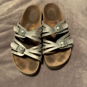 Silver Birkenstocks